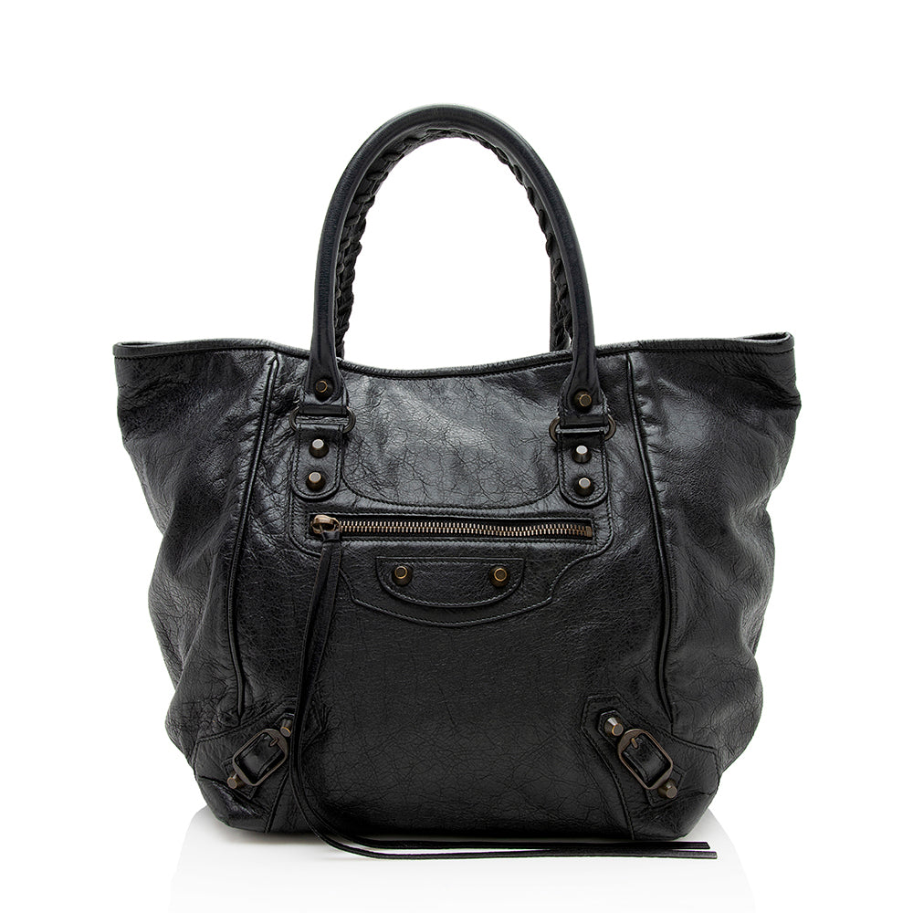 Balenciaga Lambskin Sunday S Tote - Final Sale | Authentic Pre-Owned