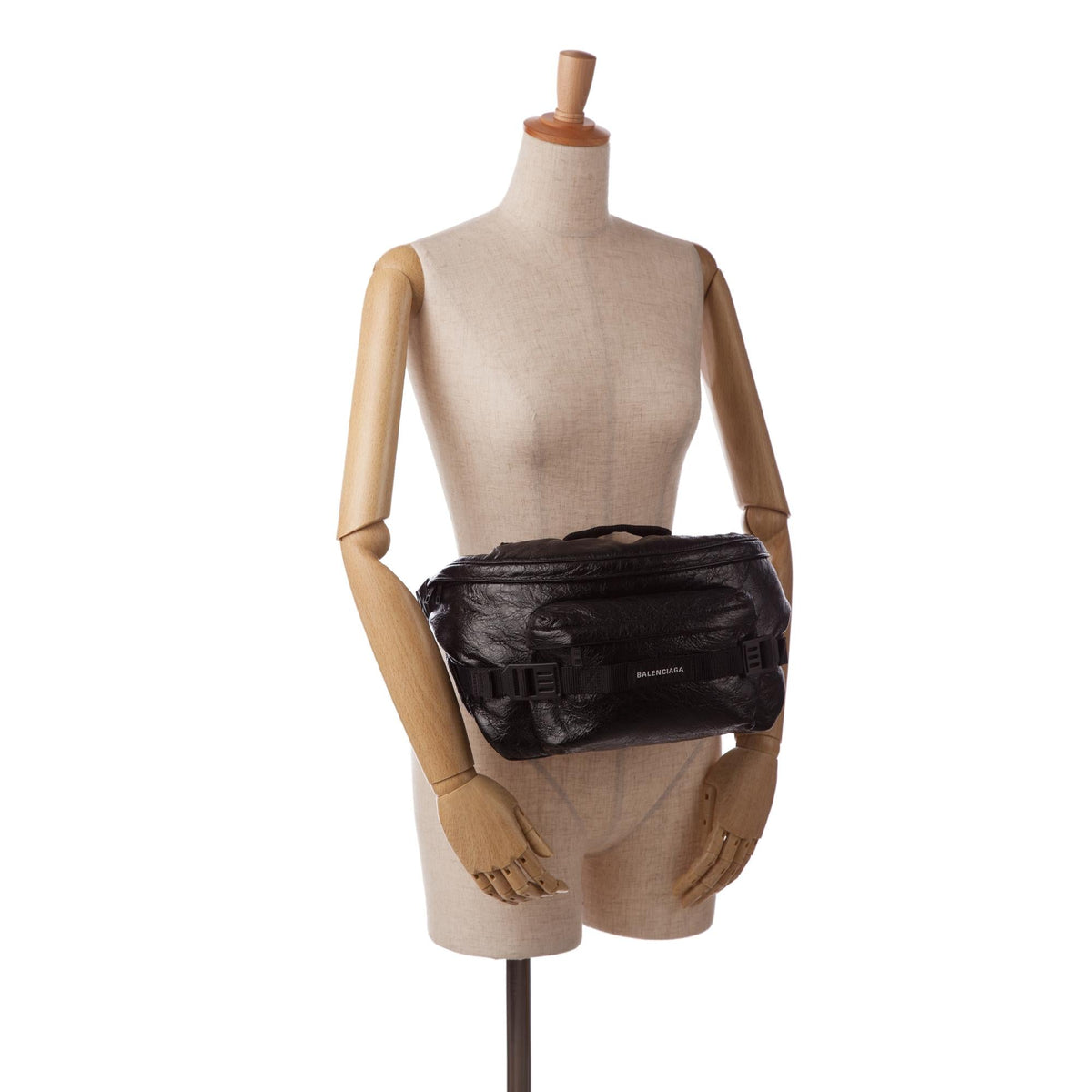 Balenciaga Large Arena Lambskin Army Belt Bag | Authentic Pre-Owned interior view