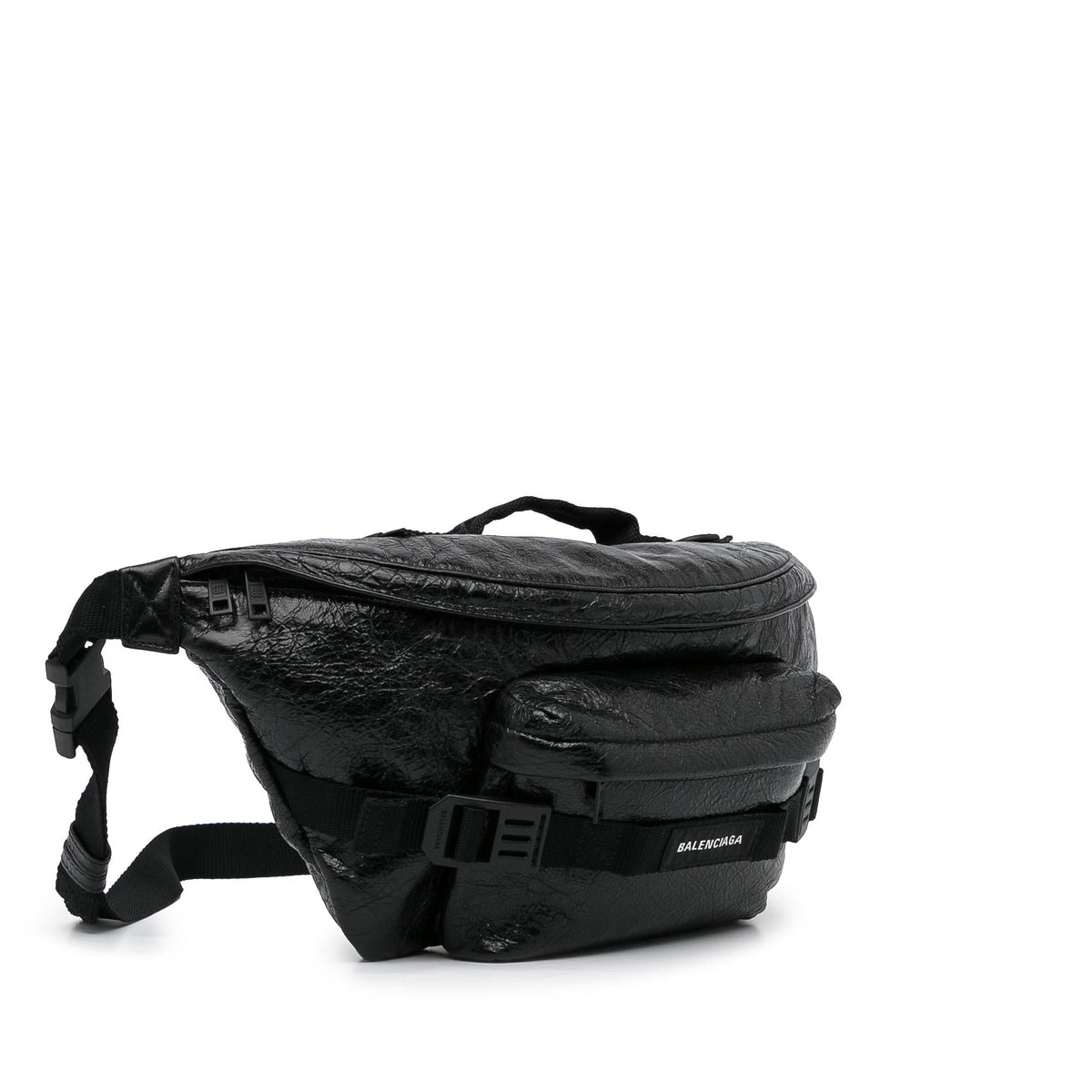Balenciaga Large Arena Lambskin Army Belt Bag | Authentic Pre-Owned side view