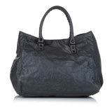Balenciaga Large Motocross Sunday Lambskin Leather Tote Bag angle view