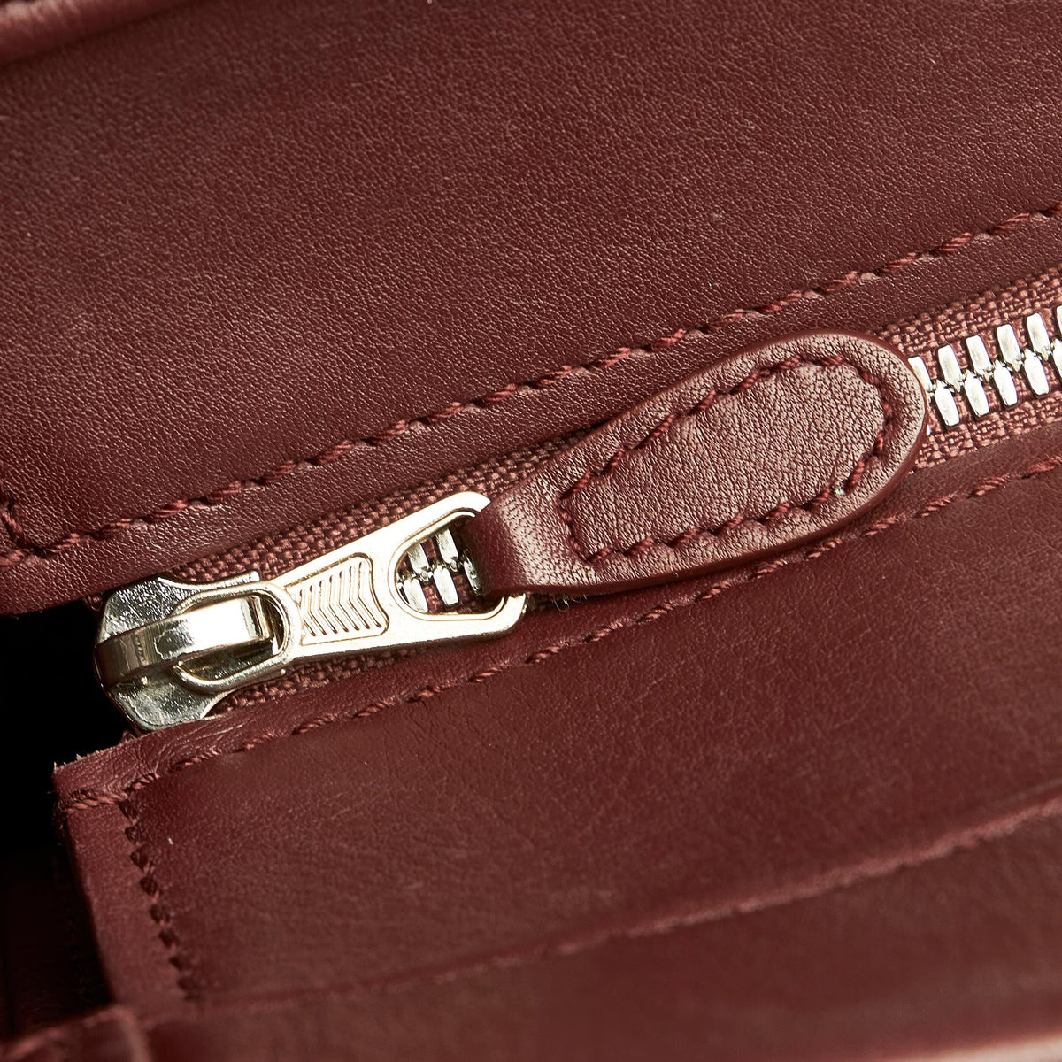 Balenciaga Laundry Cabas Leather Tote Bag | Authentic Pre-Owned close-up view