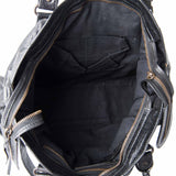 Balenciaga designer handbag leather closeup detail