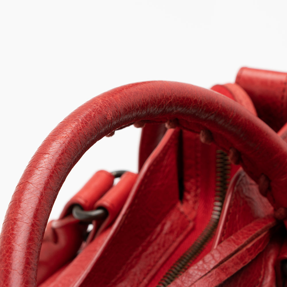 Balenciaga Leather Classic Town Satchel | Designer Luxury Handbag