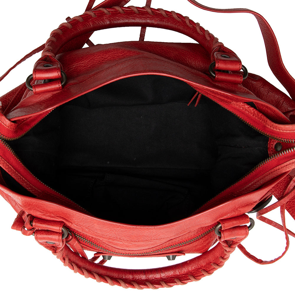Balenciaga Leather Classic Town Satchel | Designer Luxury Handbag
