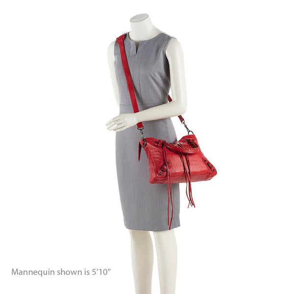 Balenciaga Leather Classic Town Satchel | Designer Luxury Handbag
