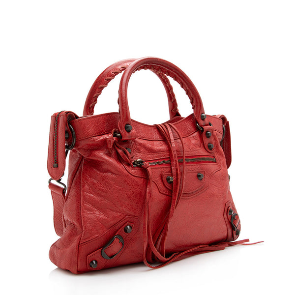 Balenciaga Leather Classic Town Satchel | Designer Luxury Handbag