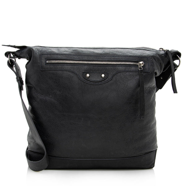 Balenciaga Leather Day Messenger Bag — Designer Messenger Bag