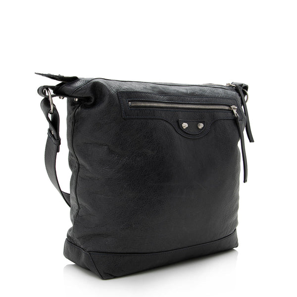 Balenciaga Leather Day Messenger Bag — Designer Messenger Bag