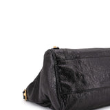 Balenciaga authentic luxury handbag Black leather craftsmanship