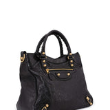 Balenciaga women's handbag Black luxury designer leather