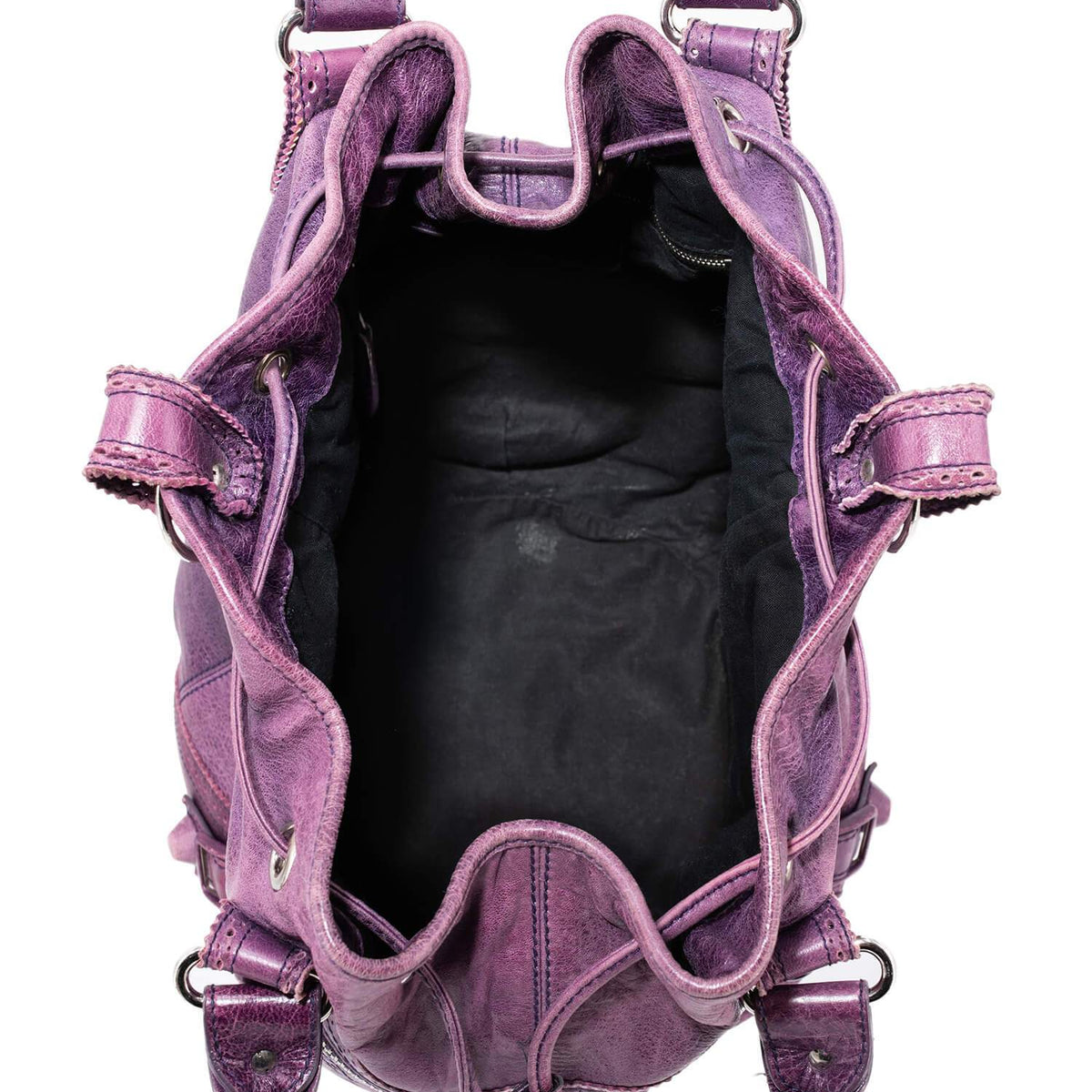 Balenciaga designer handbag leather closeup detail