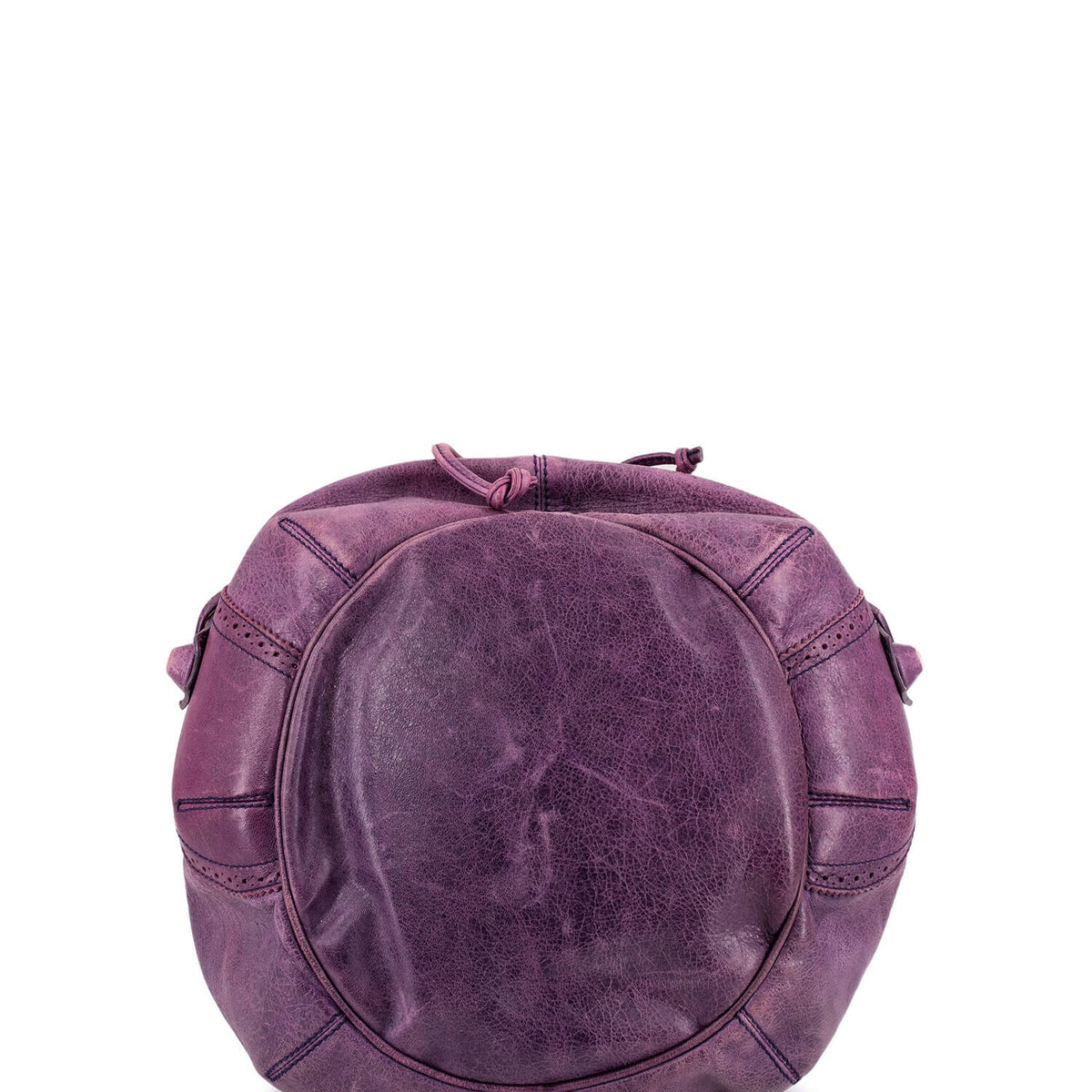 Side view of Balenciaga handbag Purple premium designer bag