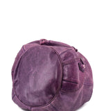 Balenciaga authentic luxury handbag Purple leather craftsmanship