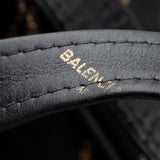 Balenciaga Leather Logo Bazar Large Tote | Authentic Pre-Owned front view