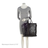 Balenciaga Leather Logo Bazar Large Tote | Authentic Pre-Owned interior view