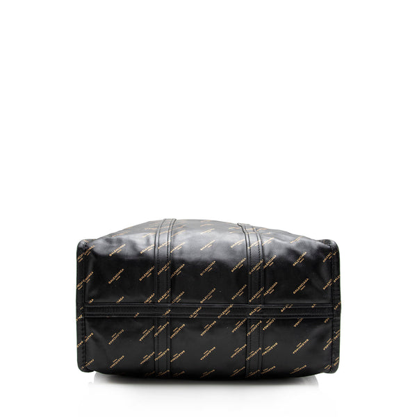 Balenciaga Leather Logo Bazar Medium Tote | Premium Designer Piece