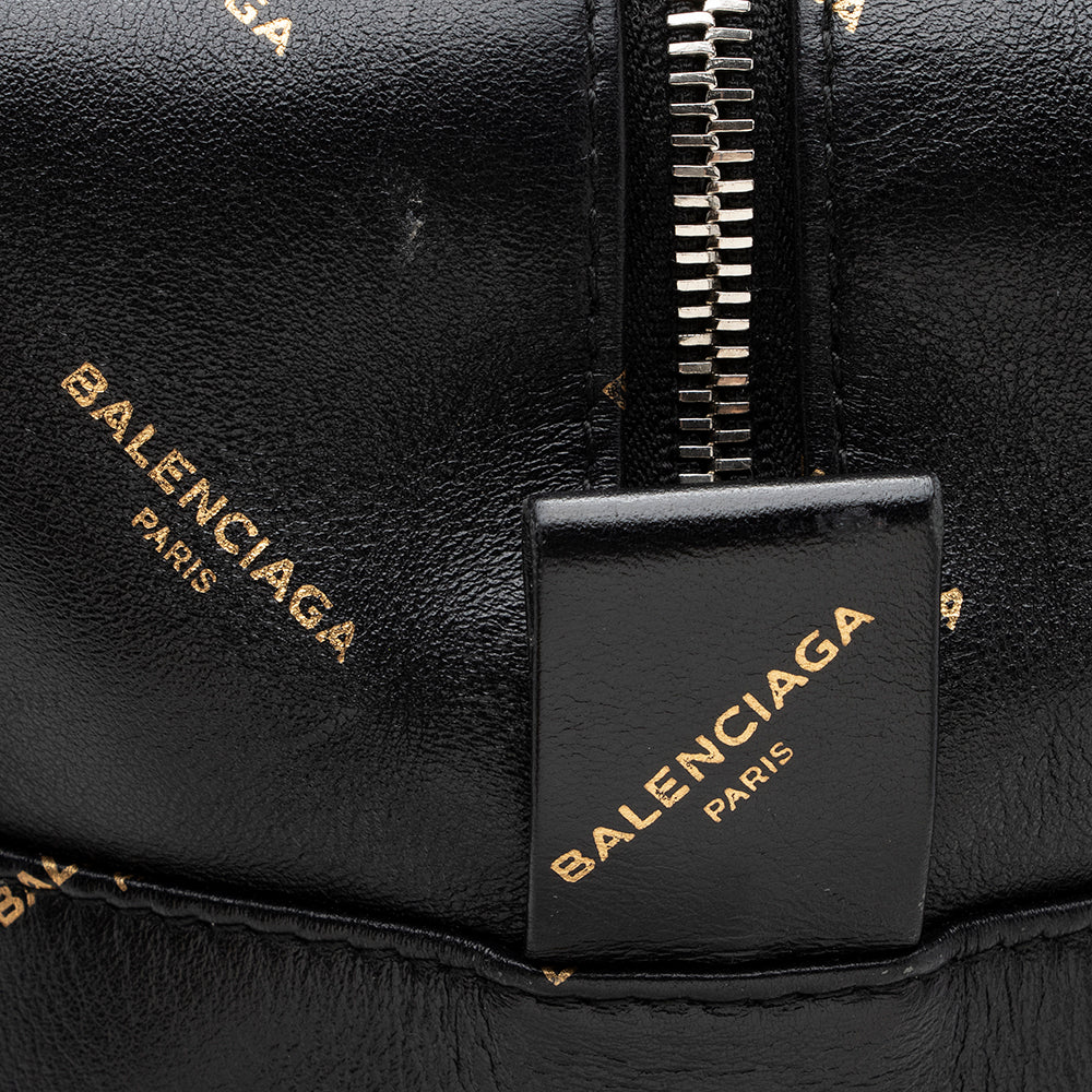 Balenciaga Leather Logo Bazar Medium Tote | Premium Designer Piece