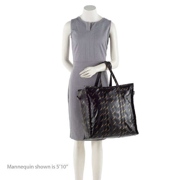 Balenciaga Leather Logo Bazar Medium Tote | Premium Designer Piece