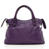 Balenciaga Leather Mini Neo Classic Satchel | Authentic Pre-Owned angle view