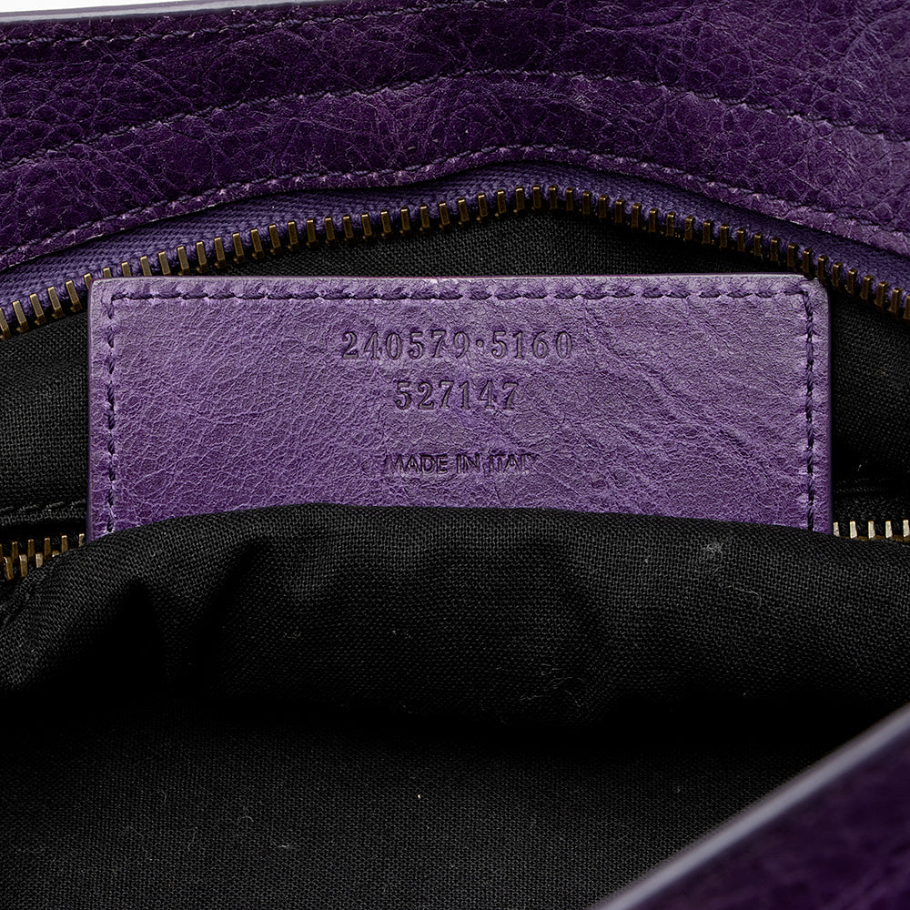 Balenciaga Leather Mini Neo Classic Satchel | Authentic Pre-Owned detail view