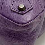 Balenciaga Leather Mini Neo Classic Satchel | Authentic Pre-Owned close-up view
