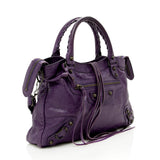 Balenciaga Leather Mini Neo Classic Satchel | Authentic Pre-Owned side view
