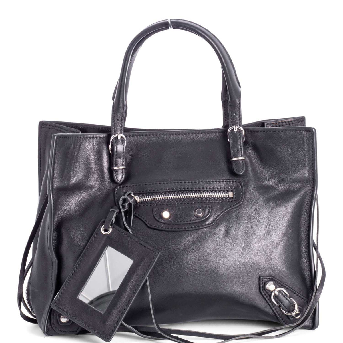 Aurelvorux elegant leather Handbag side view