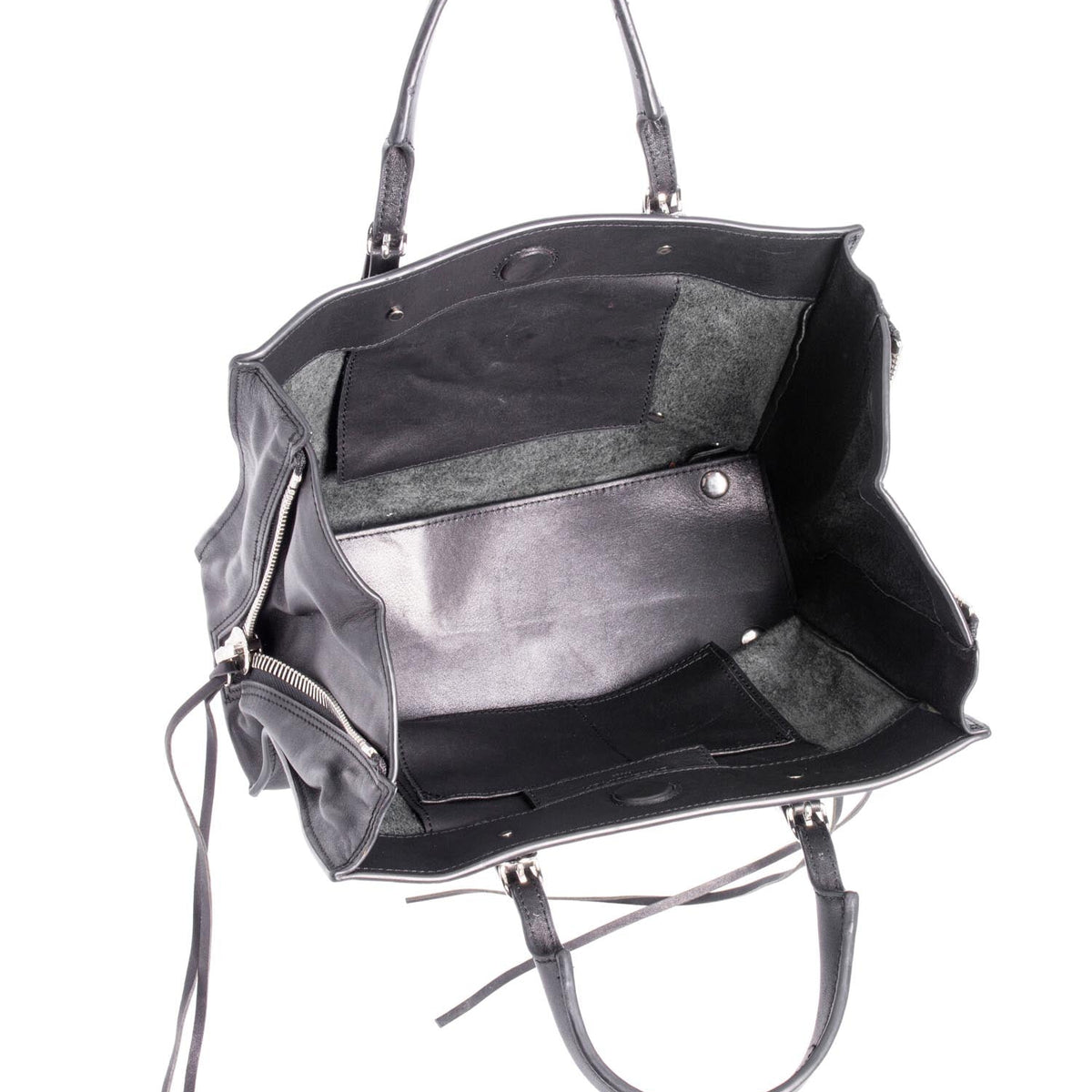 Balenciaga women's handbag Black luxury designer leather