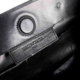 Side view of Balenciaga handbag Black premium designer bag