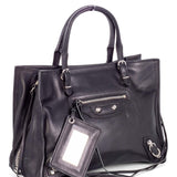 Balenciaga women's handbag Black luxury designer leather