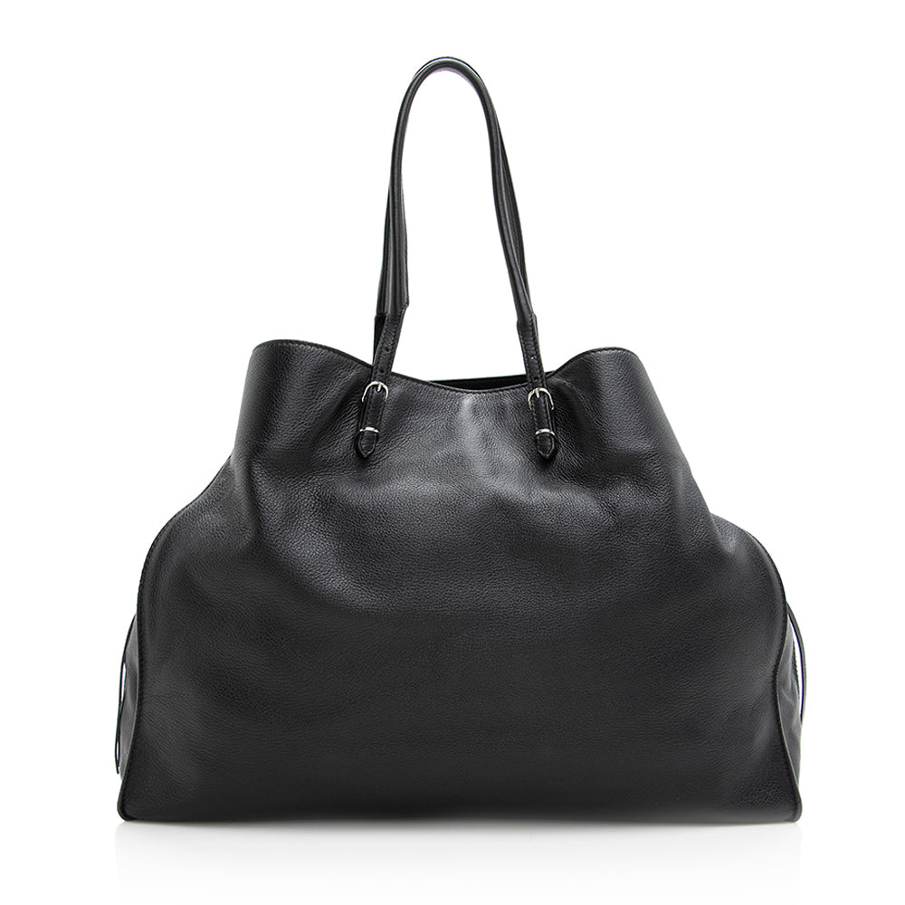Balenciaga Leather Papier B4 Side Zip Tote | Authentic Pre-Owned angle view