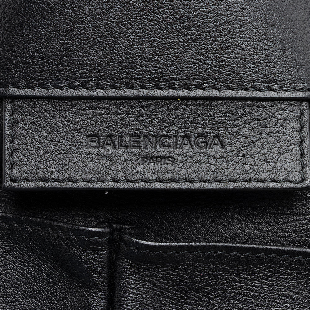 Balenciaga Leather Papier B4 Side Zip Tote | Authentic Pre-Owned close-up view