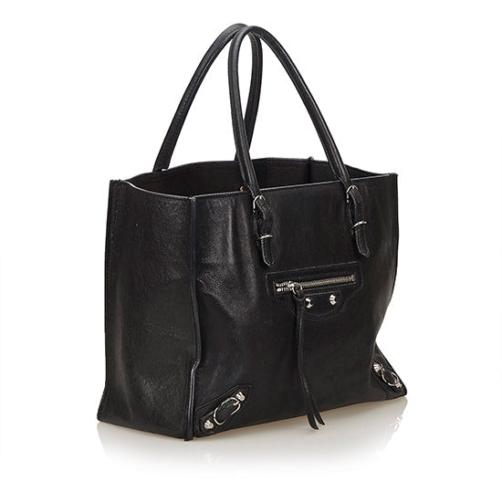 Balenciaga Leather Papier Mini A5 Tote - Final Sale | Authentic Pre-Owned