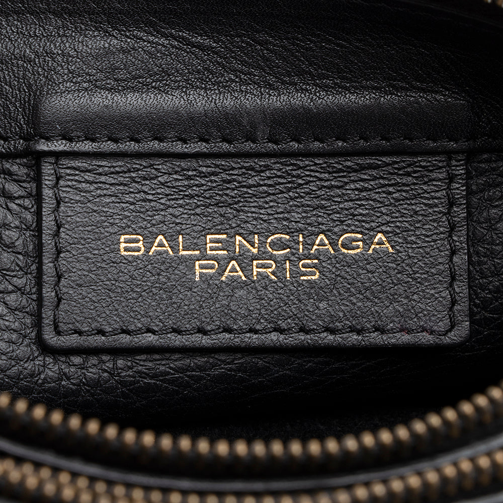 Balenciaga Leather Papier Triple Crossbody Bag - Final Sale front view
