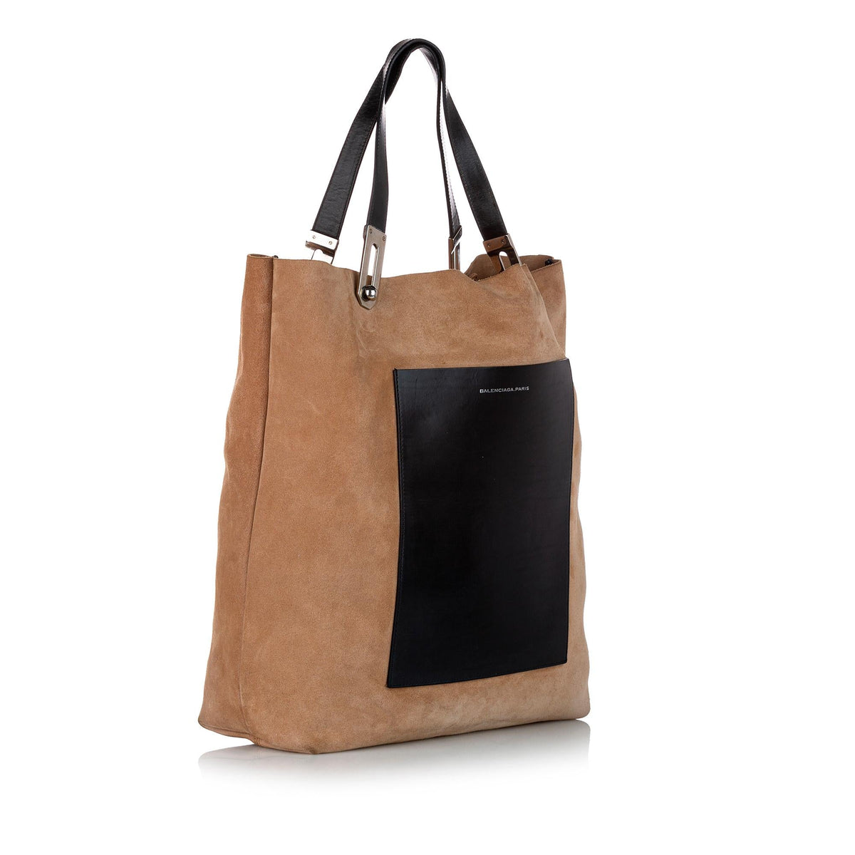 Balenciaga Leather Pocket Tote Bag | Authentic Pre-Owned side view