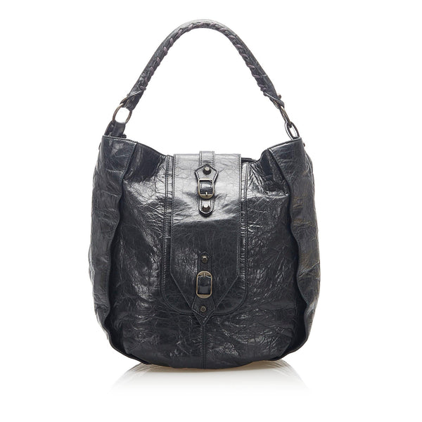 Balenciaga Leather Shoulder Bag — Designer Shoulder Bag