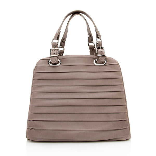 Balenciaga Leather Stingray Accordion Cherche Satchel | Designer Luxury Handbag