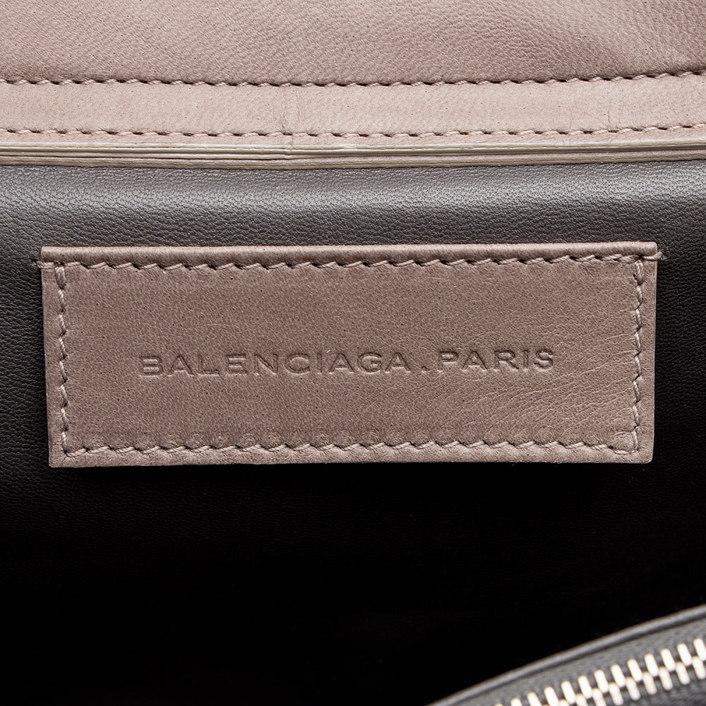 Balenciaga Leather Stingray Accordion Cherche Satchel | Designer Luxury Handbag