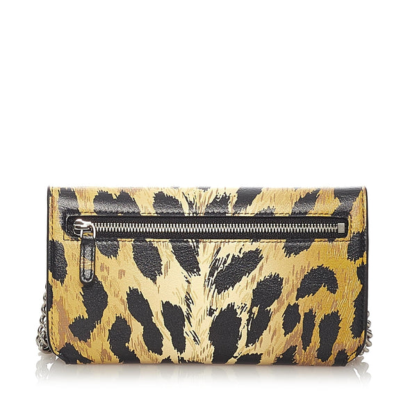 Balenciaga Leopard Print Leather Shoulder Bag — Designer Shoulder Bag