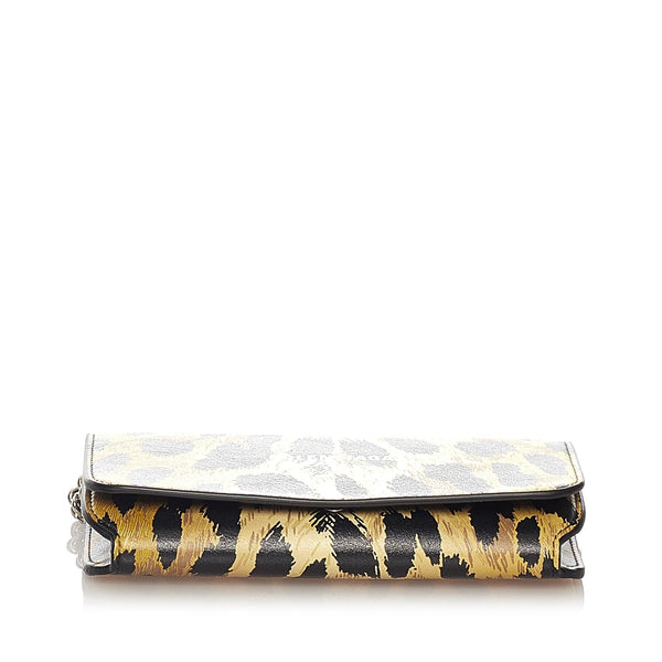 Balenciaga Leopard Print Leather Shoulder Bag — Designer Shoulder Bag