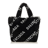 Balenciaga Logo Faux Fur Everyday XS Tote UoEl2c | Authentic Pre-Owned angle view