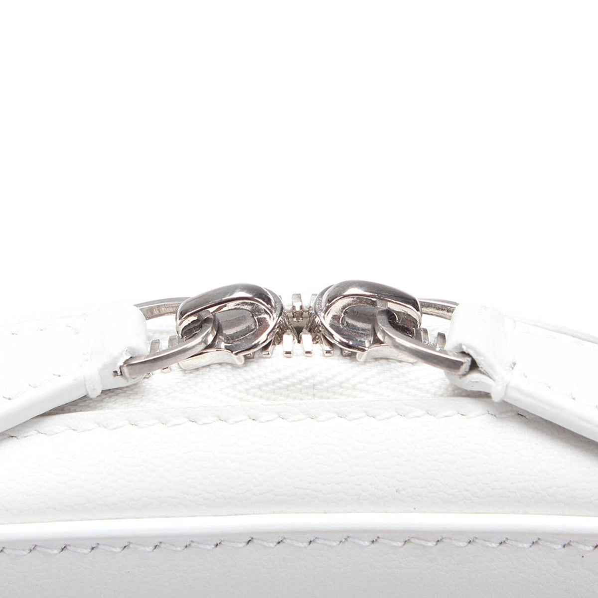 Balenciaga Logo Leather Messenger Bag | Authentic Pre-Owned close-up view