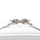 Balenciaga Logo Leather Messenger Bag | Authentic Pre-Owned close-up view