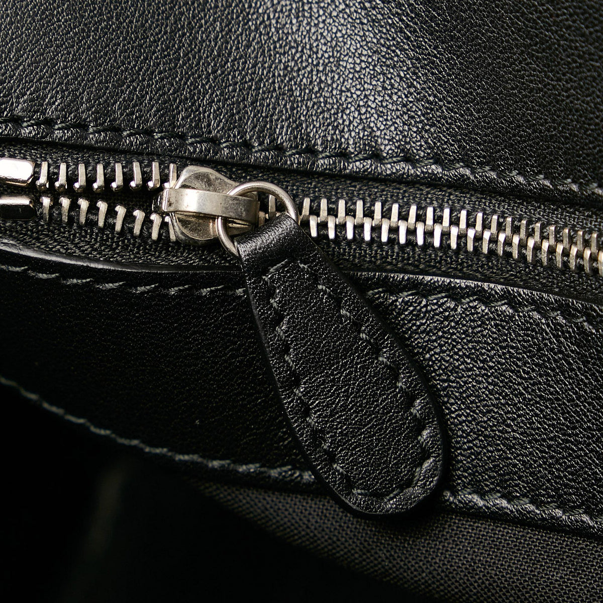 Balenciaga Logo Ville M Top Handle Leather Satchel | Authentic Pre-Owned side view