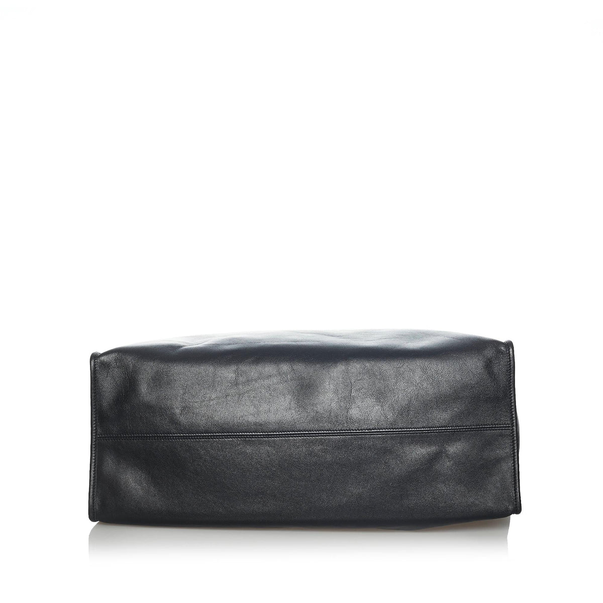 Balenciaga Medium Puppy and Kitten Leather Tote Bag | Authentic Pre-Owned back view