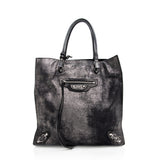 Balenciaga Metallic Veau Leather Papier A4 Tote | Authentic Pre-Owned