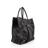 Balenciaga Metallic Veau Leather Papier A4 Tote | Authentic Pre-Owned side view