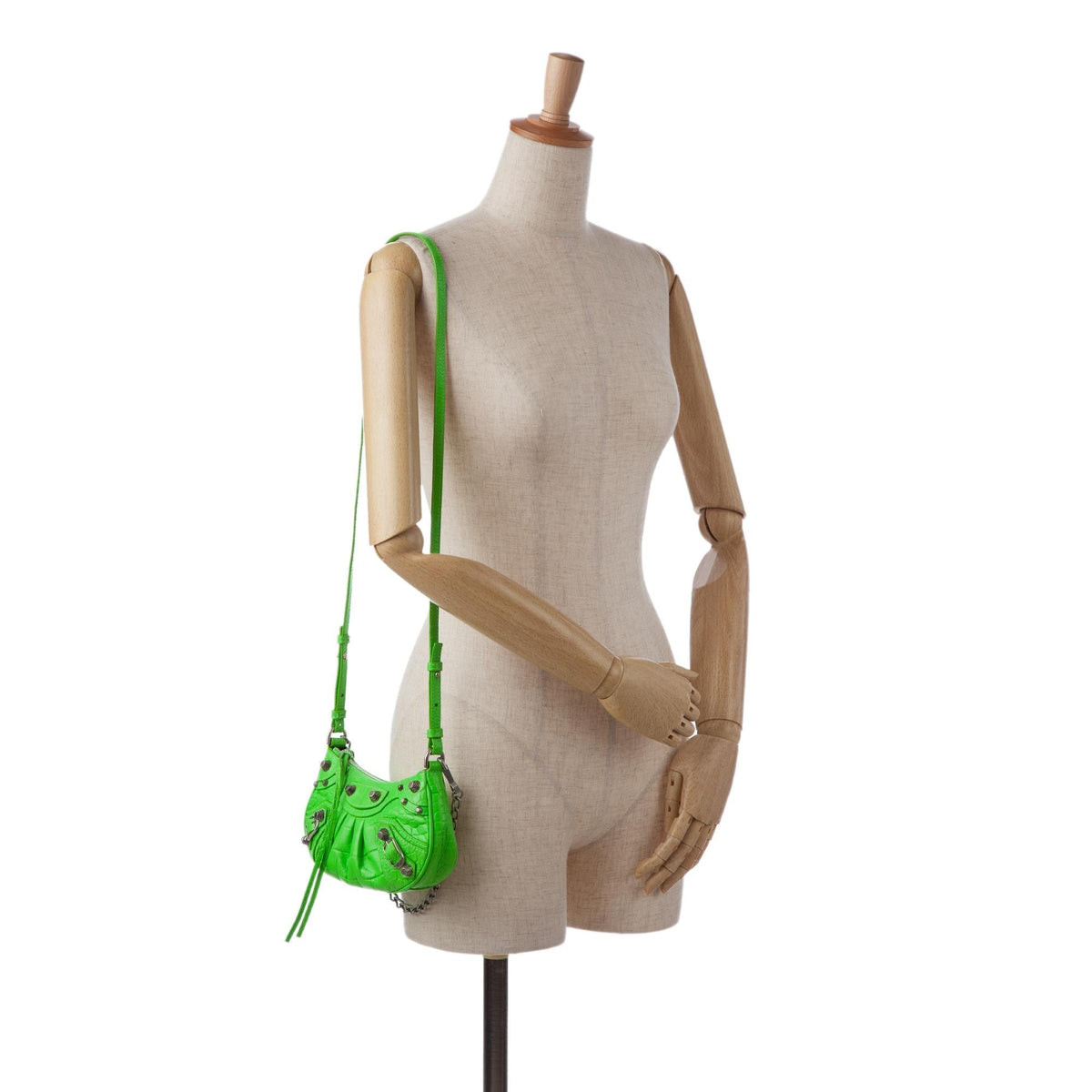 Balenciaga Mini Embossed Le Cagole Handbag | Authentic Pre-Owned interior view