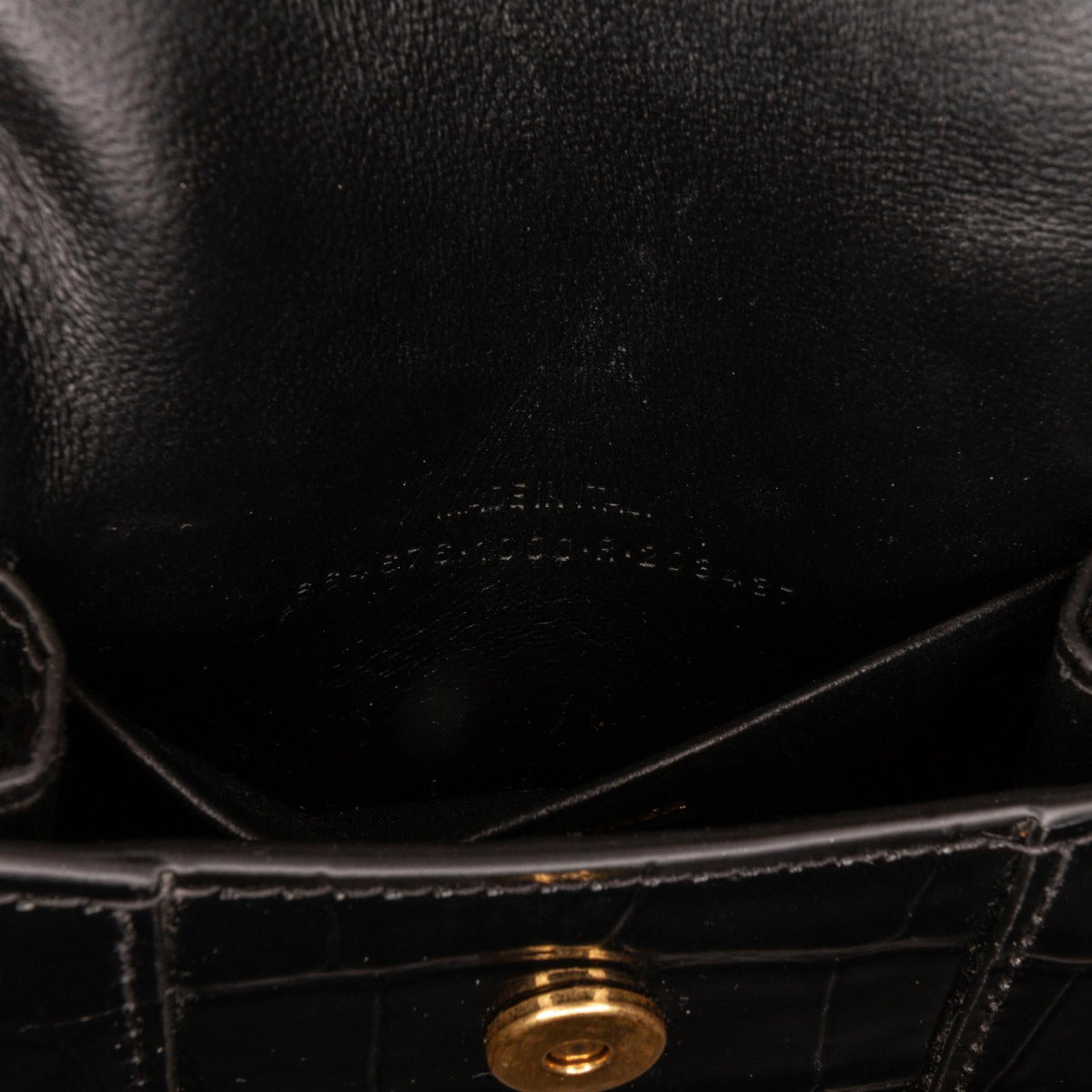 Balenciaga Mini Embossed Leather Hourglass | Authentic Pre-Owned close-up view