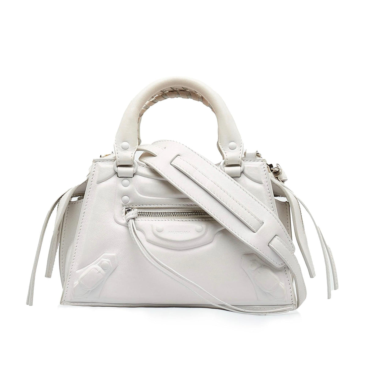 Balenciaga Mini Embossed Motocross Neo Classic City Handbag